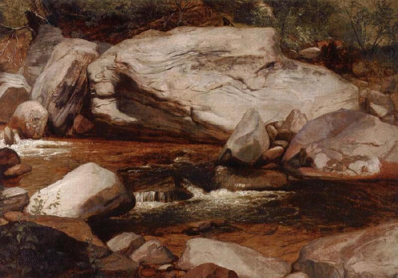 Asher Brown Durand Creek and rocks china oil painting image